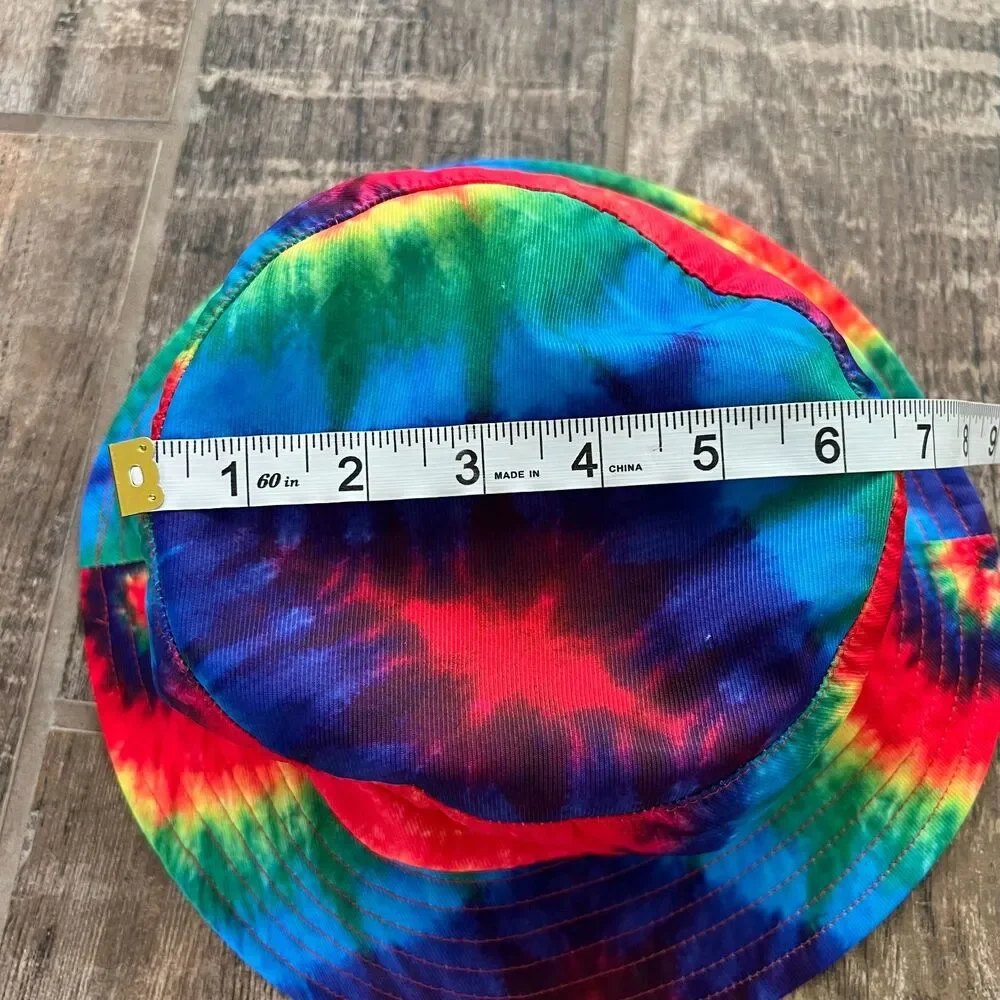 Kids Tie-Dye Rainbow Bucket Hat 100% Cotton
